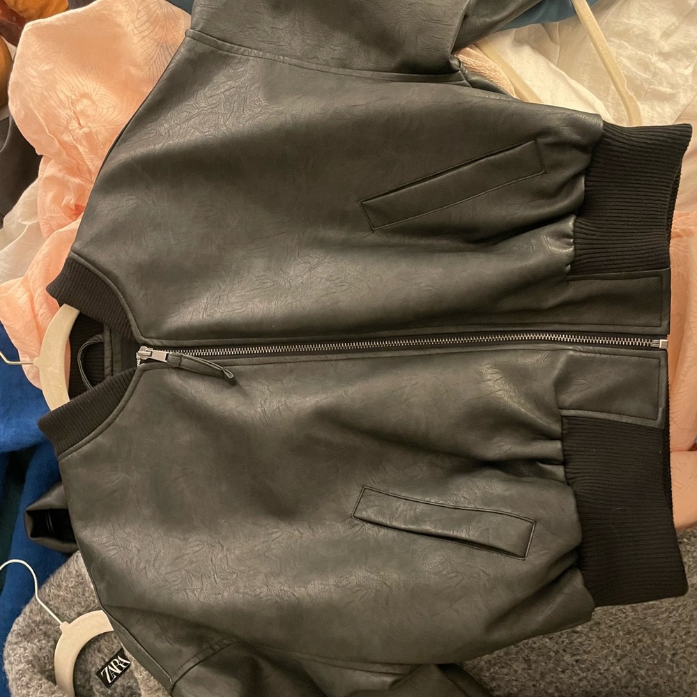 COTTON ON Suede leather bomber